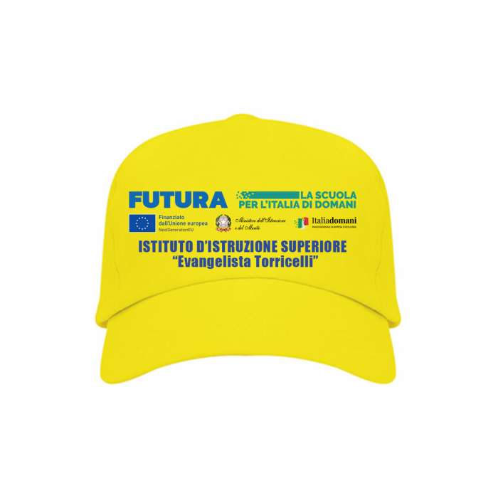 Cappellino Personalizzato 5 Pannelli con Visiera - Ideale Per Scuola PON POC PNRR