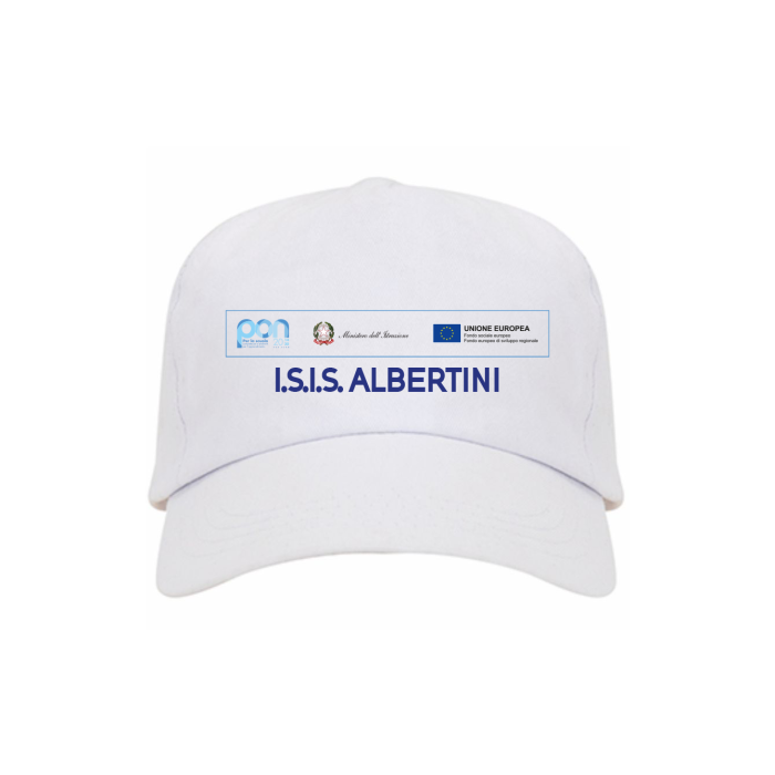 Cappellino Personalizzato 5 Pannelli con Visiera - Ideale Per Scuola PON POC PNRR