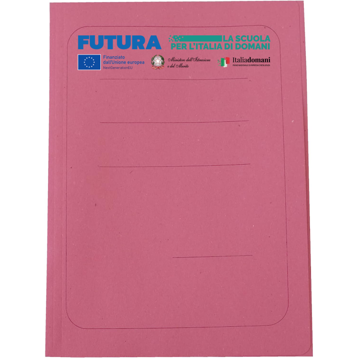 Cartelle Cartelline 3 Lembi Persoalizzate in cartoncino 25x34 cm (50 Pz.) - Ideale Per Scuola PON POC PNRR