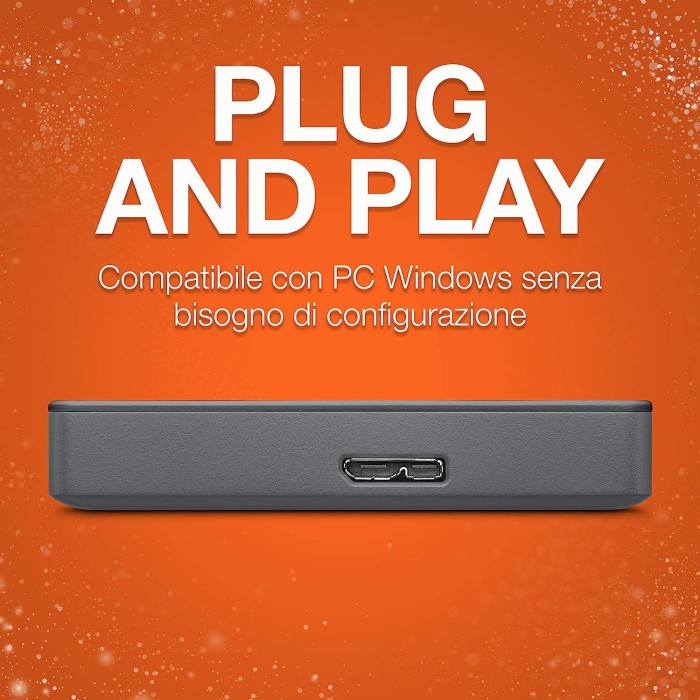 Hard Disk Esterno Portatile da 1TB con Stampa Personalizzata - USB 3.0 per PC Desktop, PC Portatili