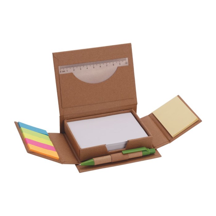 Set Memo Stix Eco Post it con Astuccio Personalizzato - Ideale per Scuola PON - POC - POR - PNRR