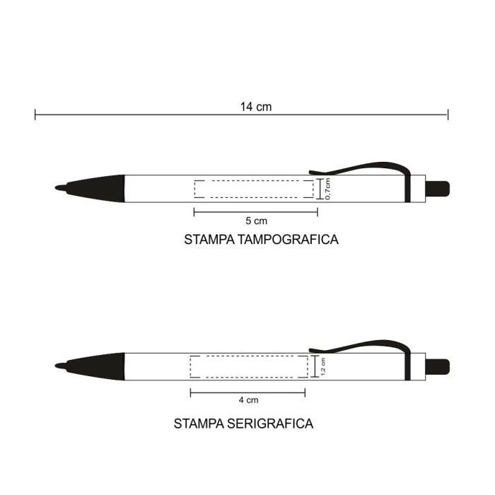 Penna Sfera a Scatto in Bamboo Trank con Stampa Personalizzata