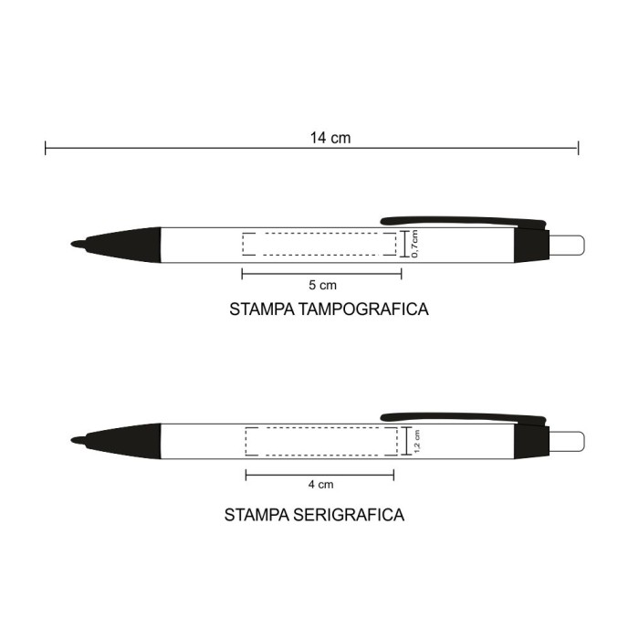 Penna Sfera a Scatto in Bamboo Moso con Stampa Personalizzata
