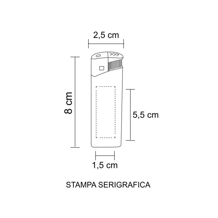Accendino Con Led - Korek con Stampa Personalizzata
