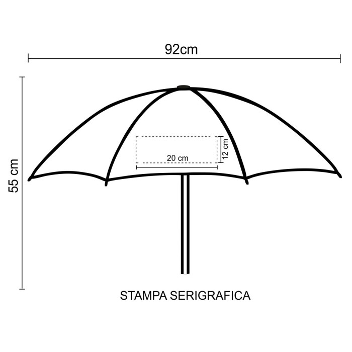 Ombrello con Stampa Personalizzata - Toda