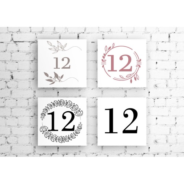 Mattonella Piastrella in Ceramica con Stampa Personalizzata Numero Civico