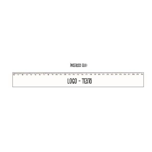 Righello con Stampa Personalizzata 30 cm