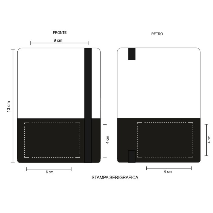 Agenda giornaliera con Stampa Personalizzata cm 9x13