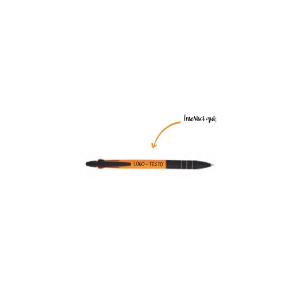 Penna a Sfera a Scatto Touch 3 Colori con Stampa Personalizzata