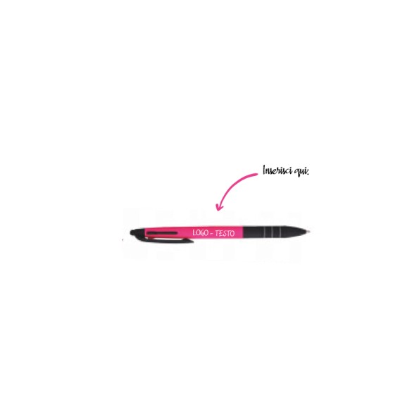 Penna a Sfera a Scatto Touch 3 Colori con Stampa Personalizzata