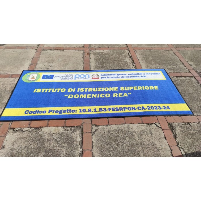 Tappeto Zerbino Asciugapassi Personalizzato con Bordo Antinciampo 115x180Cm
