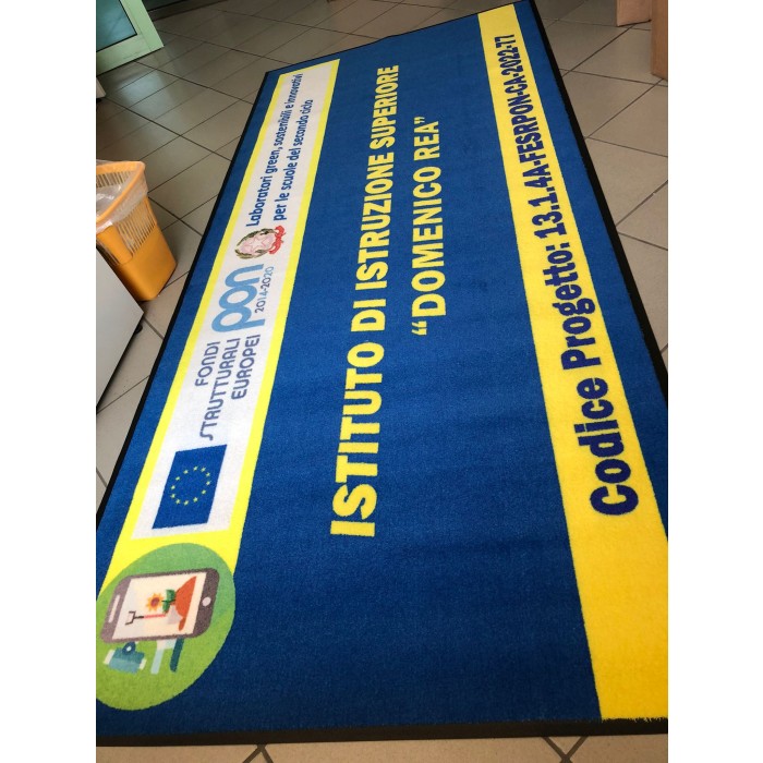 Tappeto Antiscivolo per Interno ed Esterno con stampa Personalizzato 120x300 Cm