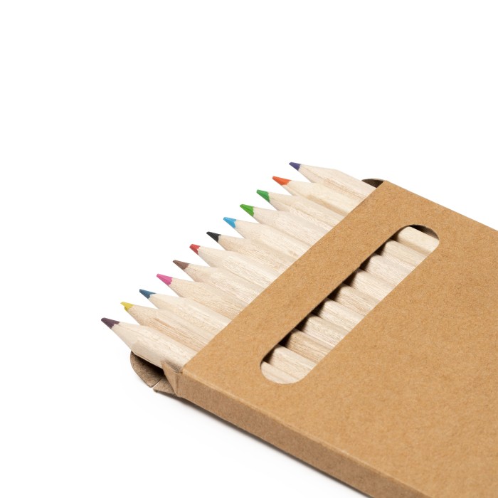 Set Pastelli 12 pz con stampa personalizzata