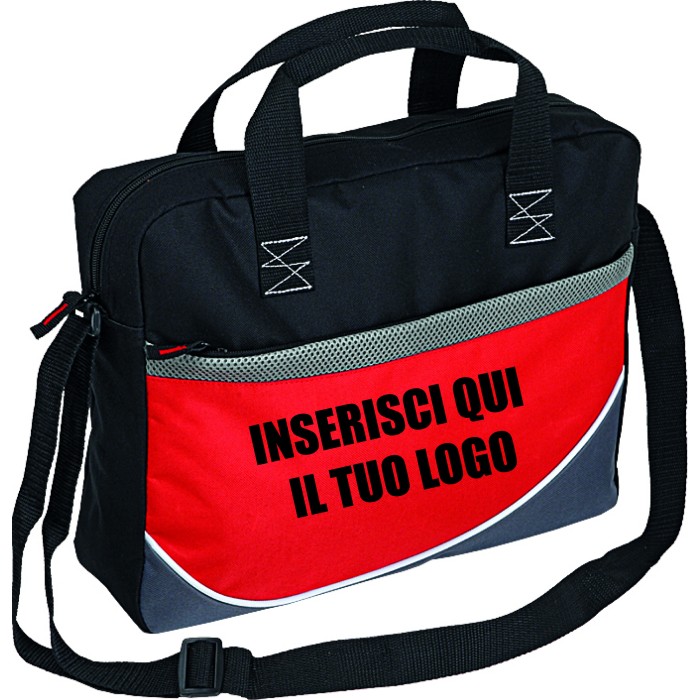 Borsa Porta Documenti in Poliestere 600D cm 38x30x9 Personalizzata