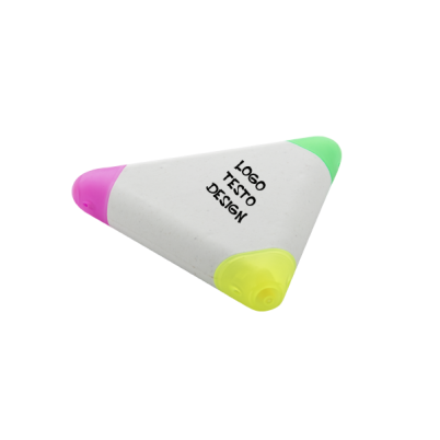 Evidenziatore a forma di triangolo 3 colori Personalizzato