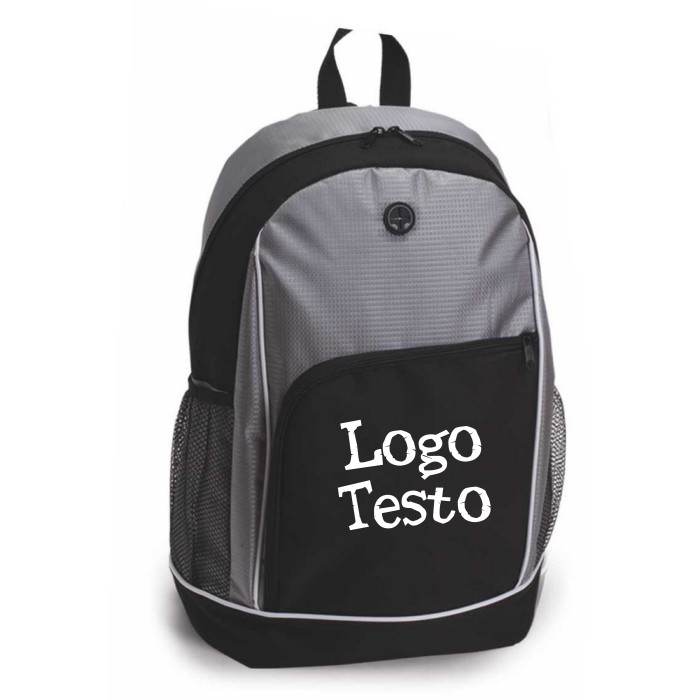 Zaino Everest in Poliestere 600D e Jaquard cm  30 x 17,5 x 44,5 Personalizzato