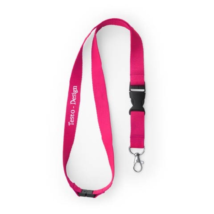 Porta Badge 11,7x9 Cm con Laccio Lanyard Da Collo e Fibbia Staccabile In Poliestere Personalizzato
