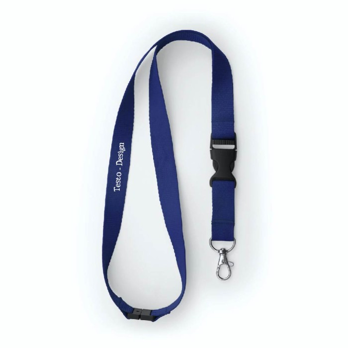 Porta Badge 11,7x9 Cm con Laccio Lanyard Da Collo e Fibbia Staccabile In Poliestere Personalizzato