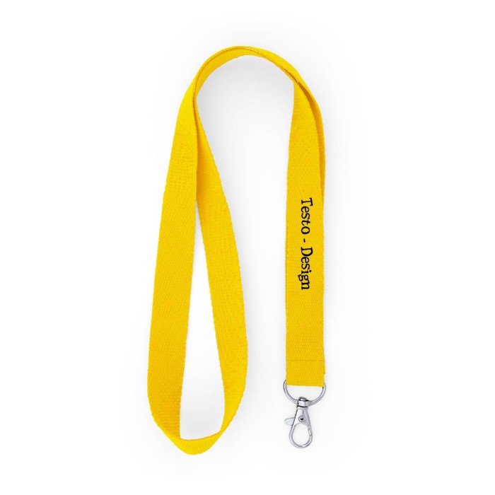 Porta Badge 11,7x9 Cm con  Lanyard In Poliestere Personalizzato