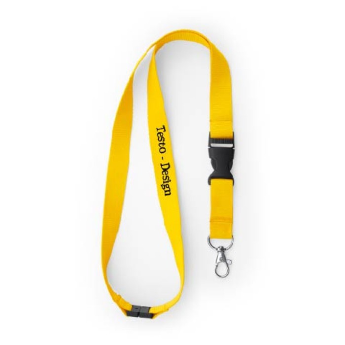 Porta Badge 8,2x12,4 Cm con  Laccio Lanyard Da Collo e Fibbia Staccabile In Poliestere Personalizzato