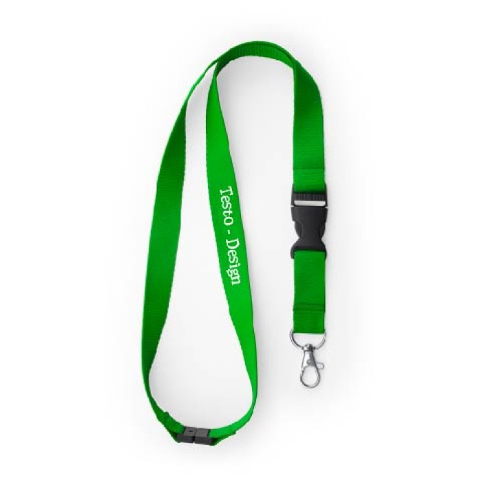 Porta Badge 13,7x11,5 Cm on Laccio Lanyard Da Collo e Fibbia Staccabile In Poliestere Personalizzato