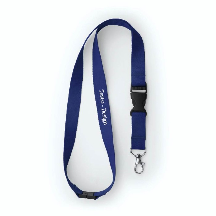 Porta Badge 13,7x11,5 Cm on Laccio Lanyard Da Collo e Fibbia Staccabile In Poliestere Personalizzato