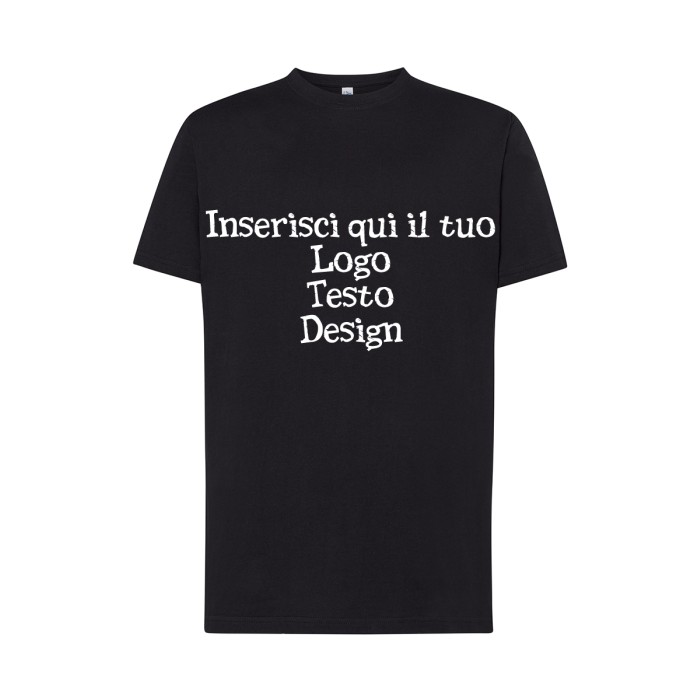 T-shirt basic a maniche corte con scollo tondo e 100% cotone Personalizzata Monocolore