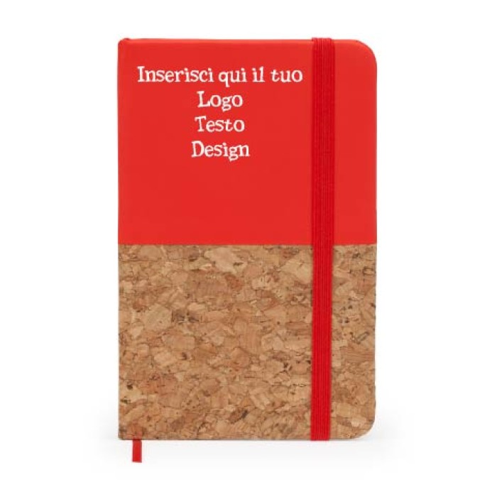 Blocco Note Formato A6 Con Copertina Rigida In Cartone Riciclato Personalizzato