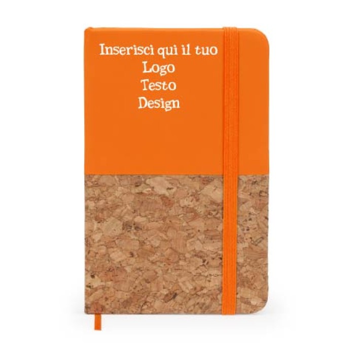 Blocco Note Formato A6 Con Copertina Rigida In Cartone Riciclato Personalizzato