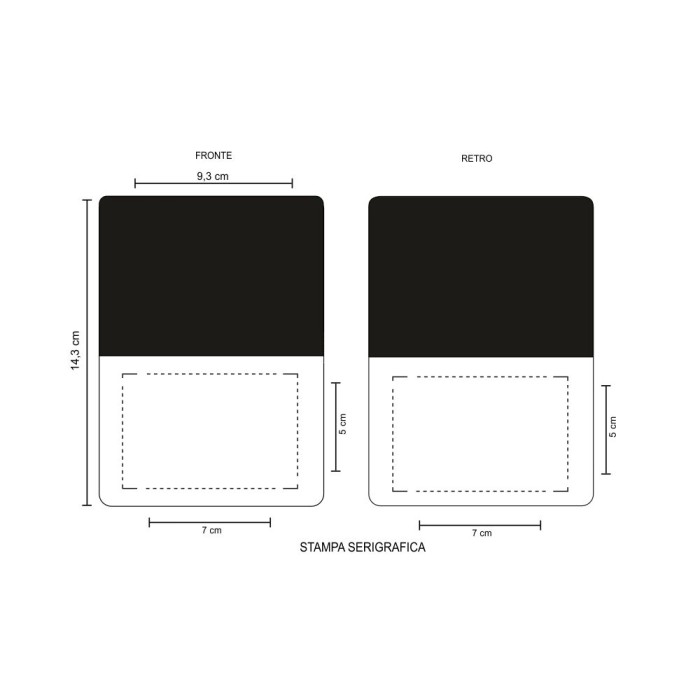 Blocco Note Formato A6 Con Copertina Rigida In Cartone Riciclato Personalizzato