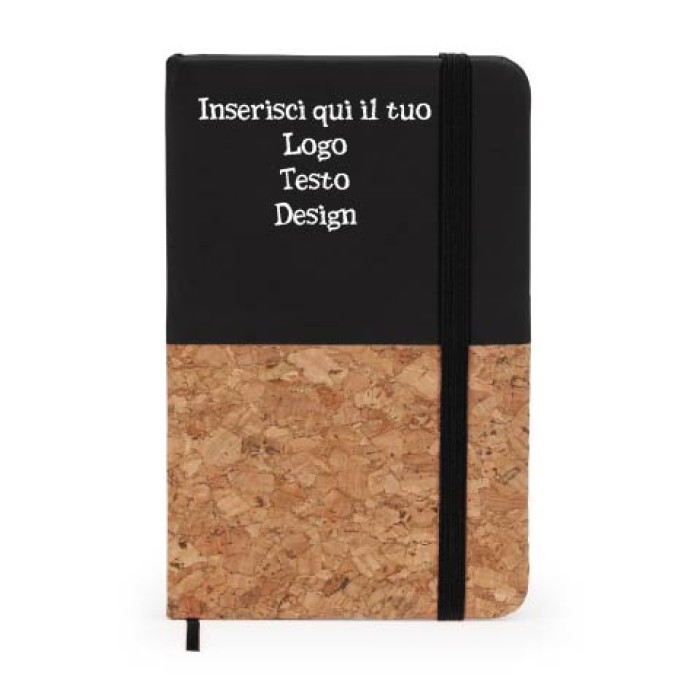 Blocco Note Formato A6 Con Copertina Rigida In Cartone Riciclato Personalizzato