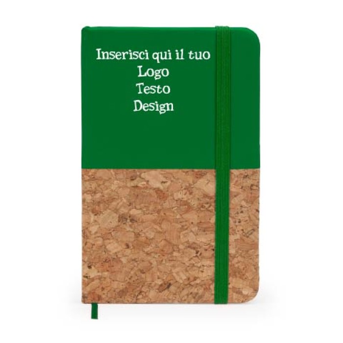 Blocco Note Formato A6 Con Copertina Rigida In Cartone Riciclato Personalizzato