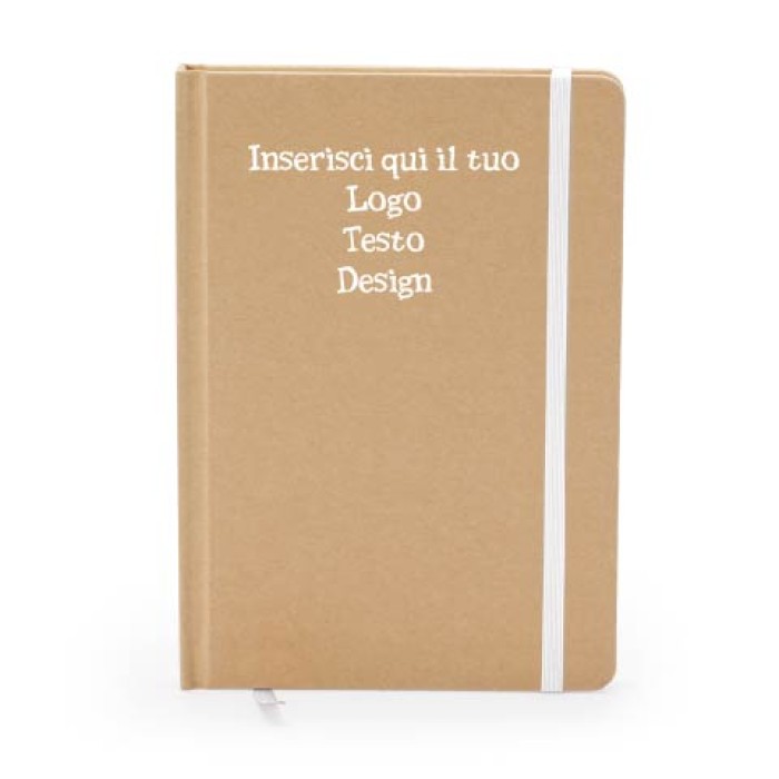 Blocco Note Formato A5 Con Copertina Rigida In Cartone Riciclato