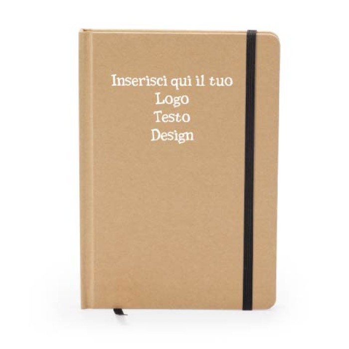 Blocco Note Formato A5 Con Copertina Rigida In Cartone Riciclato
