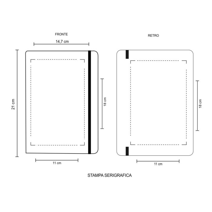 Blocco Note Formato A5 Con Copertina Rigida In Cartone Riciclato