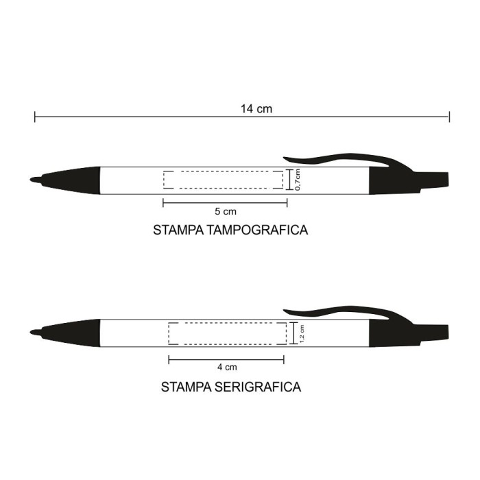 Penna A Scatto Paglia Di Frumento con Stampa personalizzata