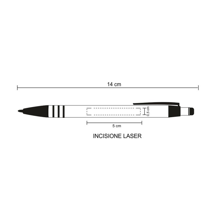 Penna Sfera Soft Touch con Stampa Personalizzata