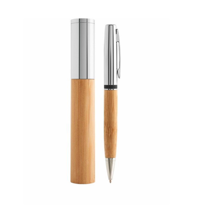 Penna Bamboo con astuccio con stampa personalizzata