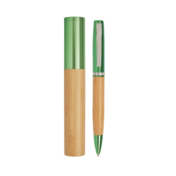 Penna Bamboo con astuccio con stampa personalizzata