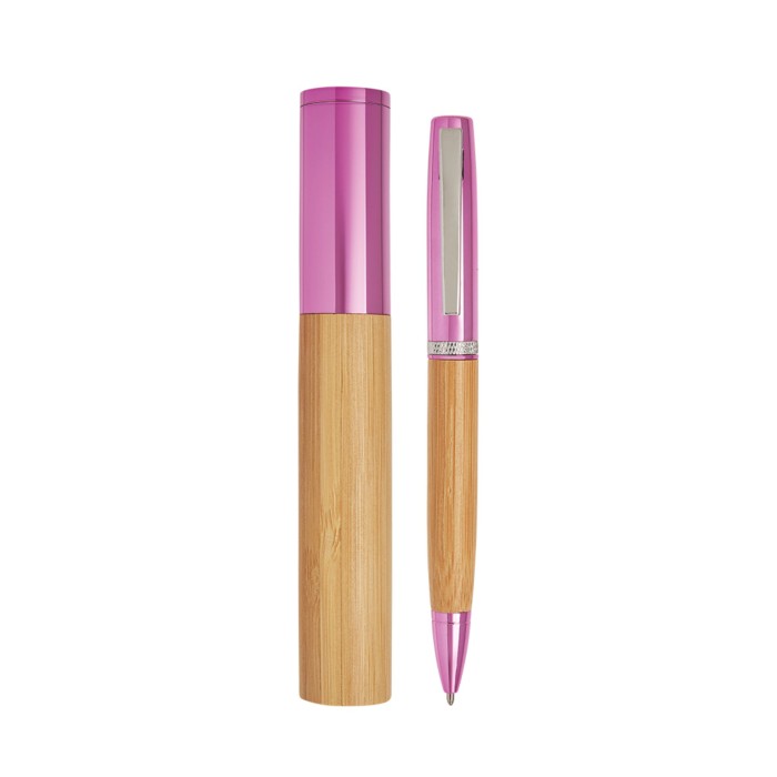 Penna Bamboo con astuccio con stampa personalizzata