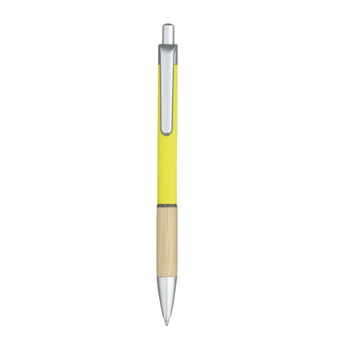 Penna Sfera Eco In legno e Rubber  con Stampa Personalizzata