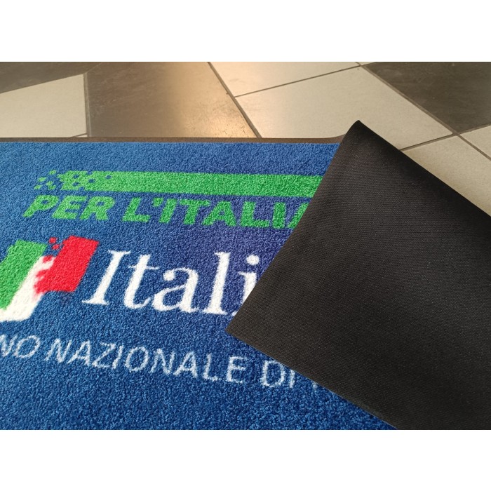 Tappeto Zerbino Asciugapassi Personalizzato con Bordo Antinciampo 115x180Cm