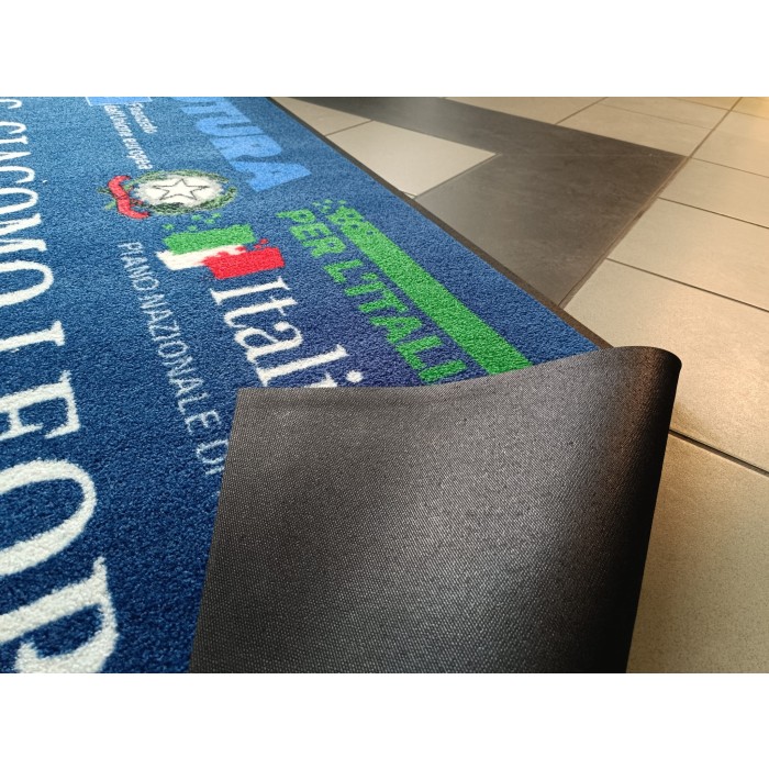 Tappeto Zerbino Asciugapassi Personalizzato con Bordo Antinciampo 115x180Cm