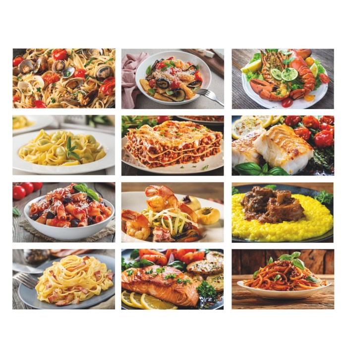 Calendario  Da Parete 2025 " Gastronomia" Con Testata Cartonata Personalizzata