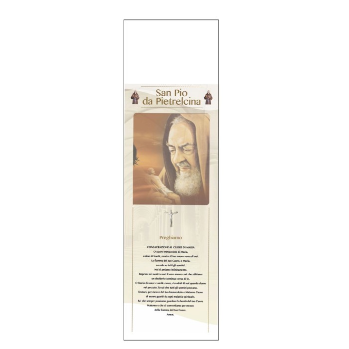 Calendario  Da Parete 2025 " Padre Pio" Con Testata Cartonata Personalizzata