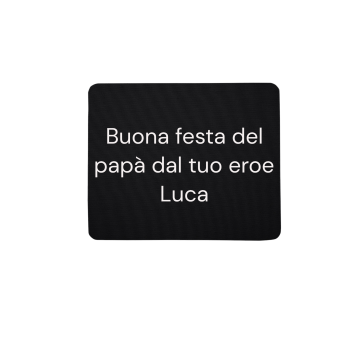 Tappetino Mouse Personalizzato con Foto Scritta Logo