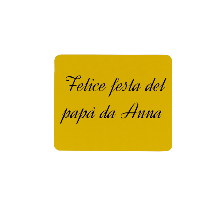 Tappetino Mouse Personalizzato con Foto Scritta Logo
