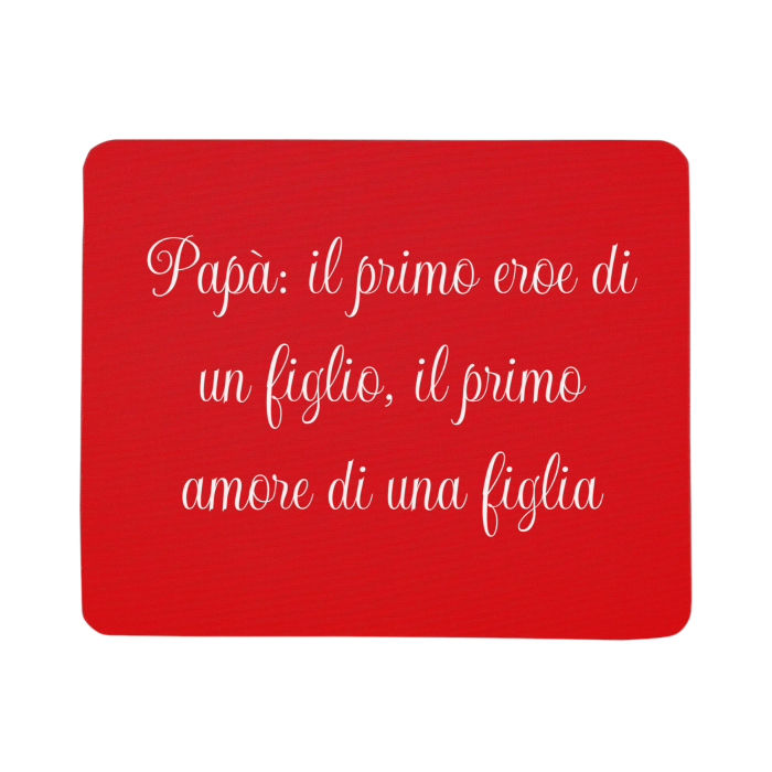 Tappetino Mouse Personalizzato con Foto Scritta Logo