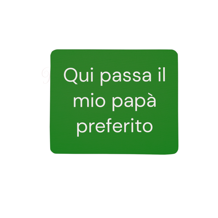 Tappetino Mouse Personalizzato con Foto Scritta Logo