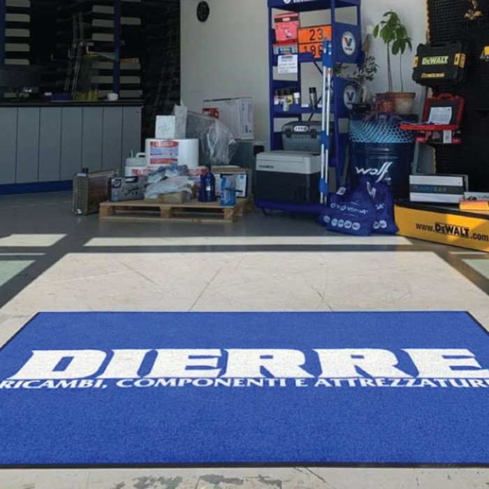 Tappeto Zerbino Asciugapassi Personalizzata con Bordo Antinciampo 150x400Cm